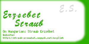 erzsebet straub business card